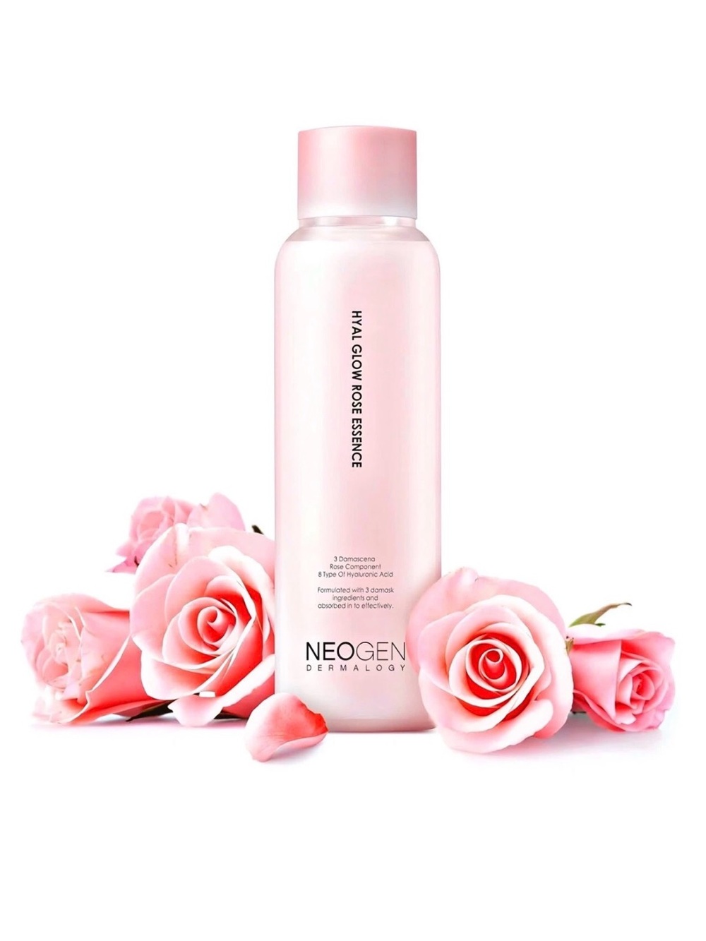 DERMALOGY by NEOGEN Hyal Glow Rose Essence-Hydrating with 74% Damask Rose Water